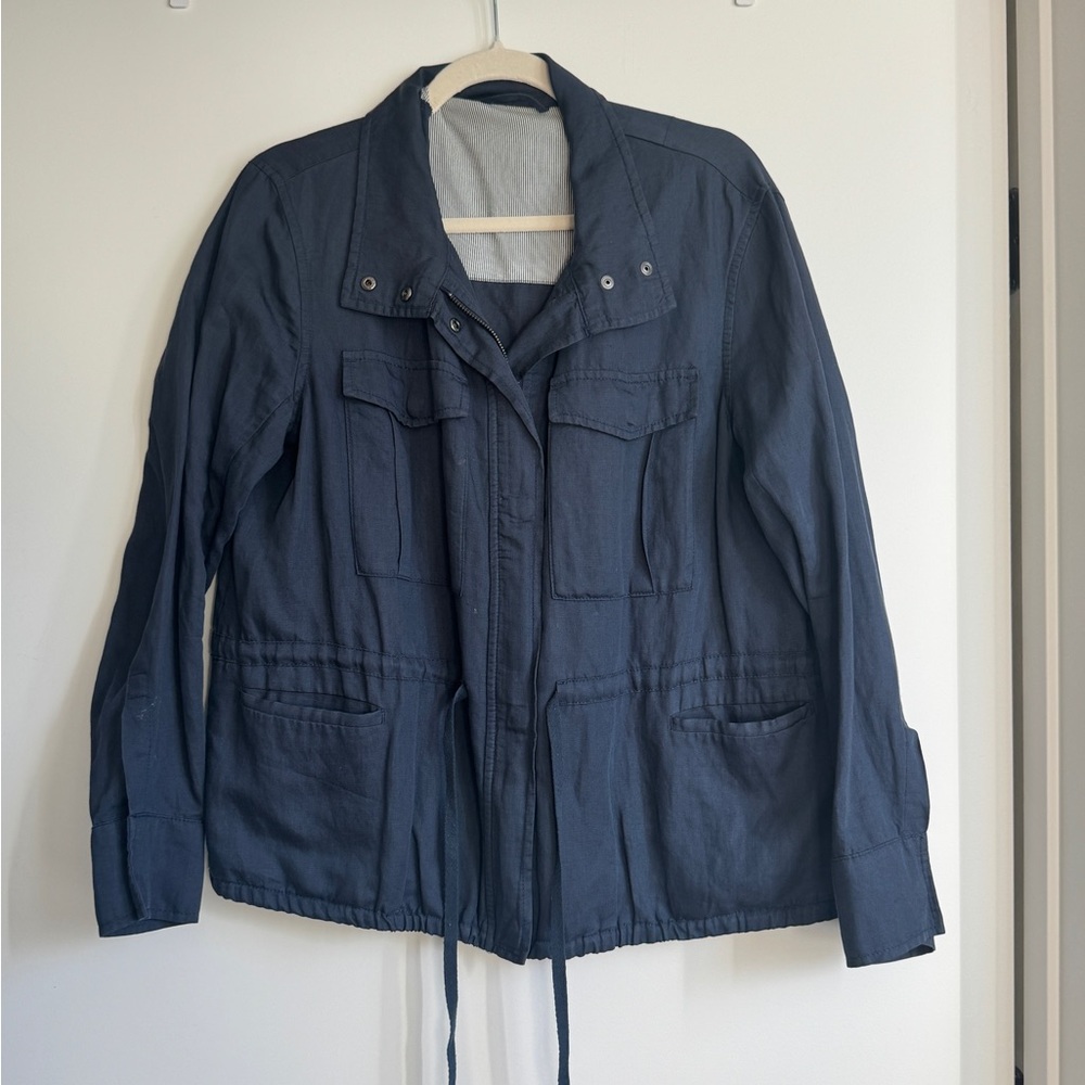 Jigsaw Dark Blue Utility Jacket